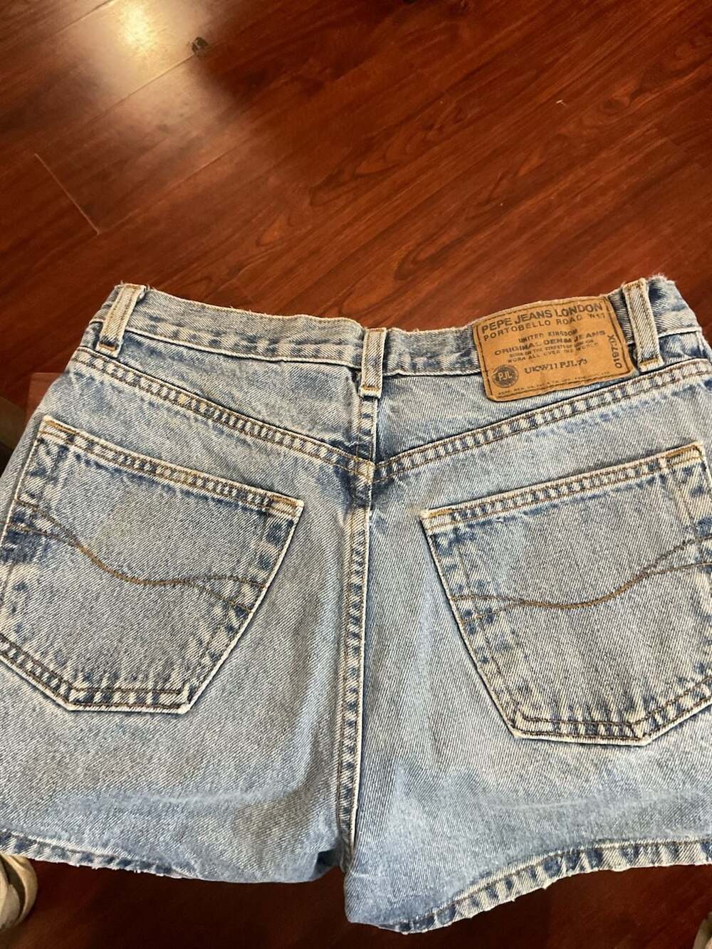 Vintage Pepe Jeans London Portobello Road High-Rise Button-Fly Denim Shorts